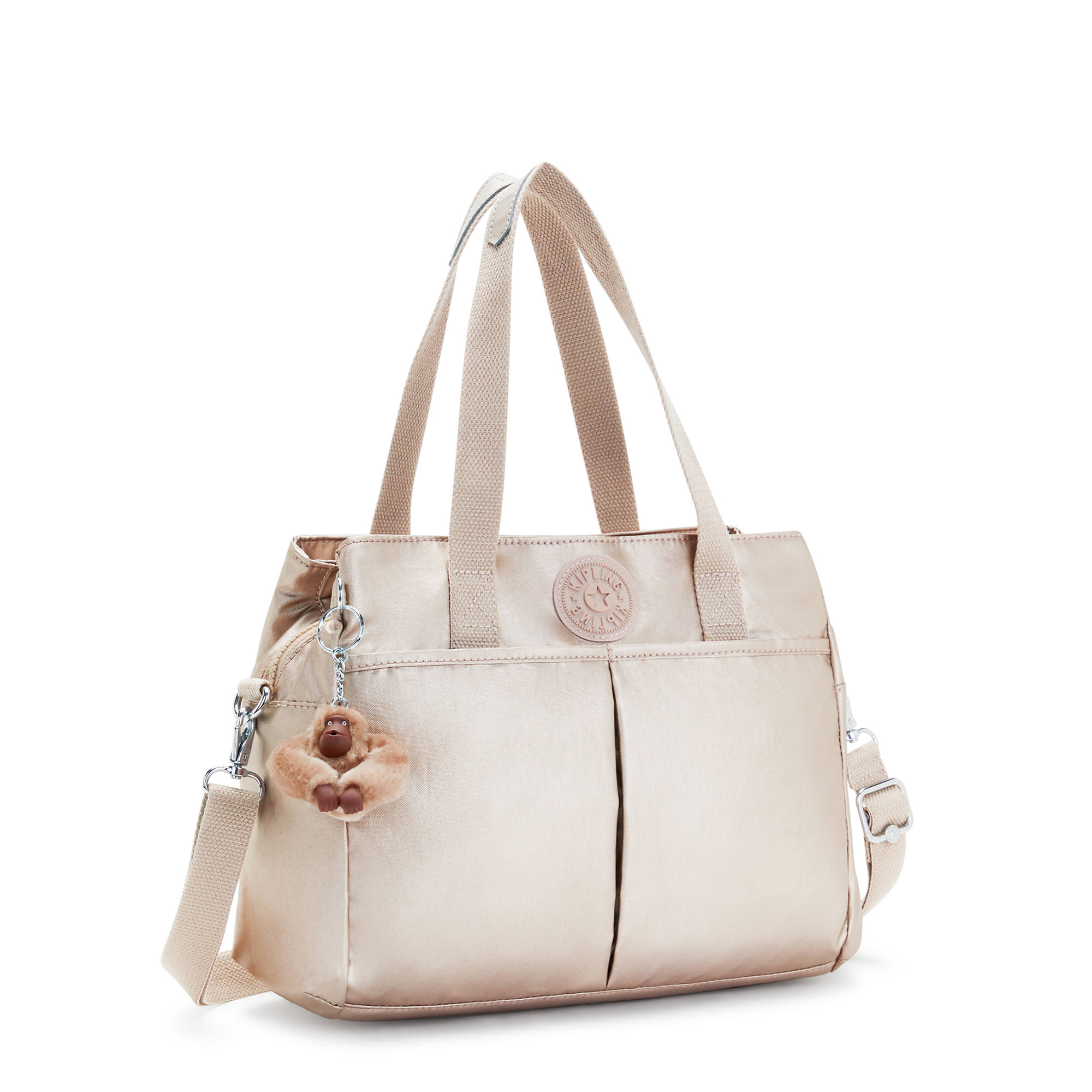 Kipling Kenzie Metallic Shoulder Bag Quartz Metallic | eBay