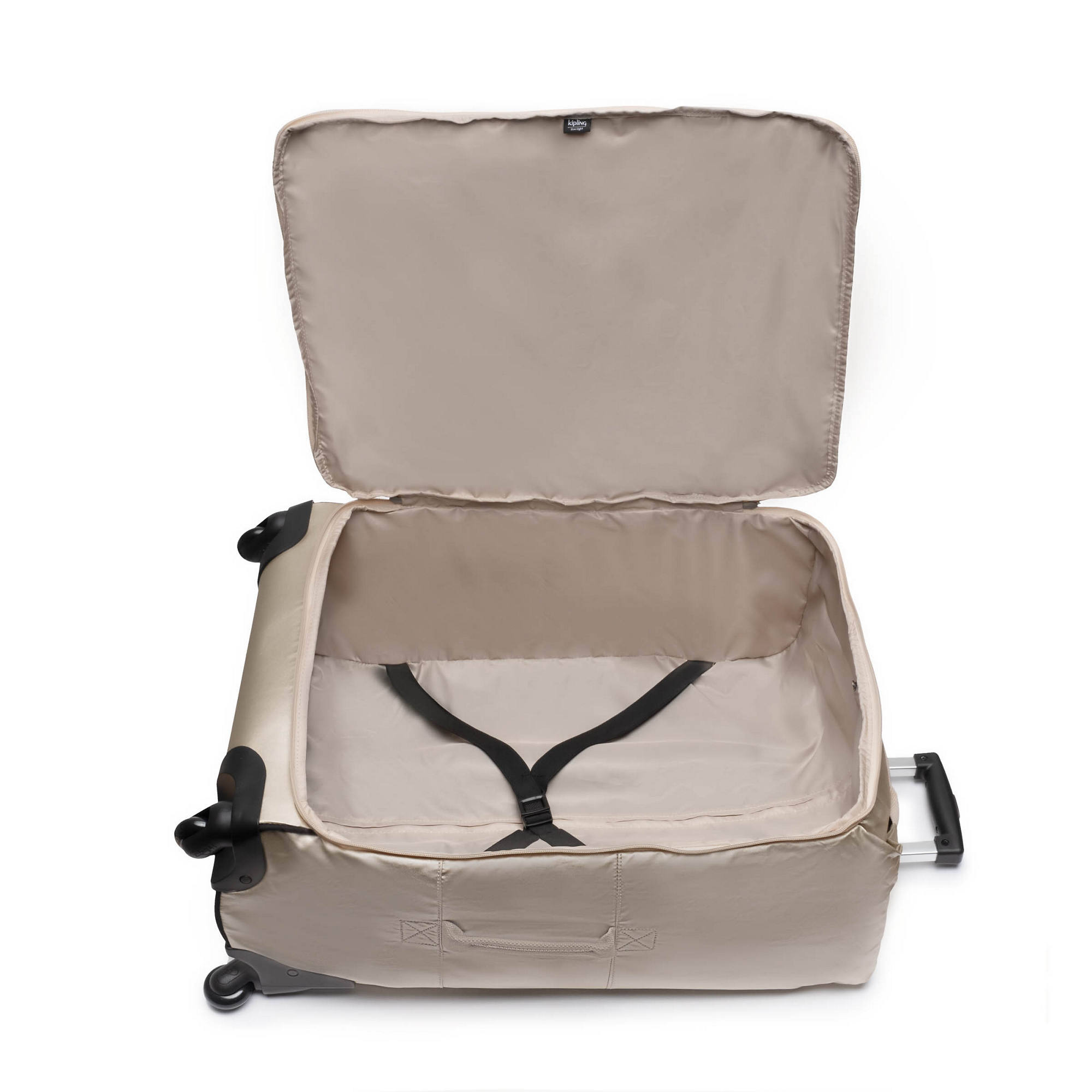 Kipling Darcey Small Metallic Carry-On Rolling Luggage Starry Gold Metallic