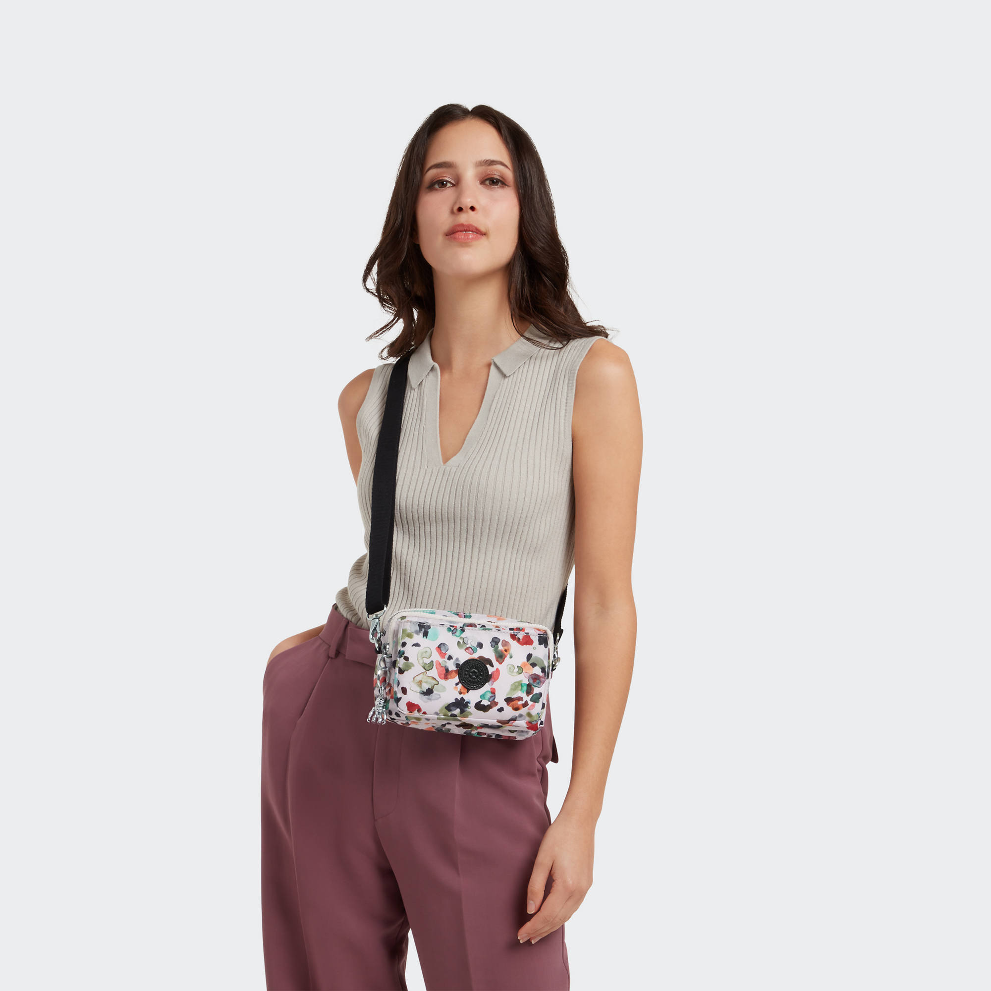 Kipling Women's Abanu Multi Printed Convertible Crossbody Bag | eBay