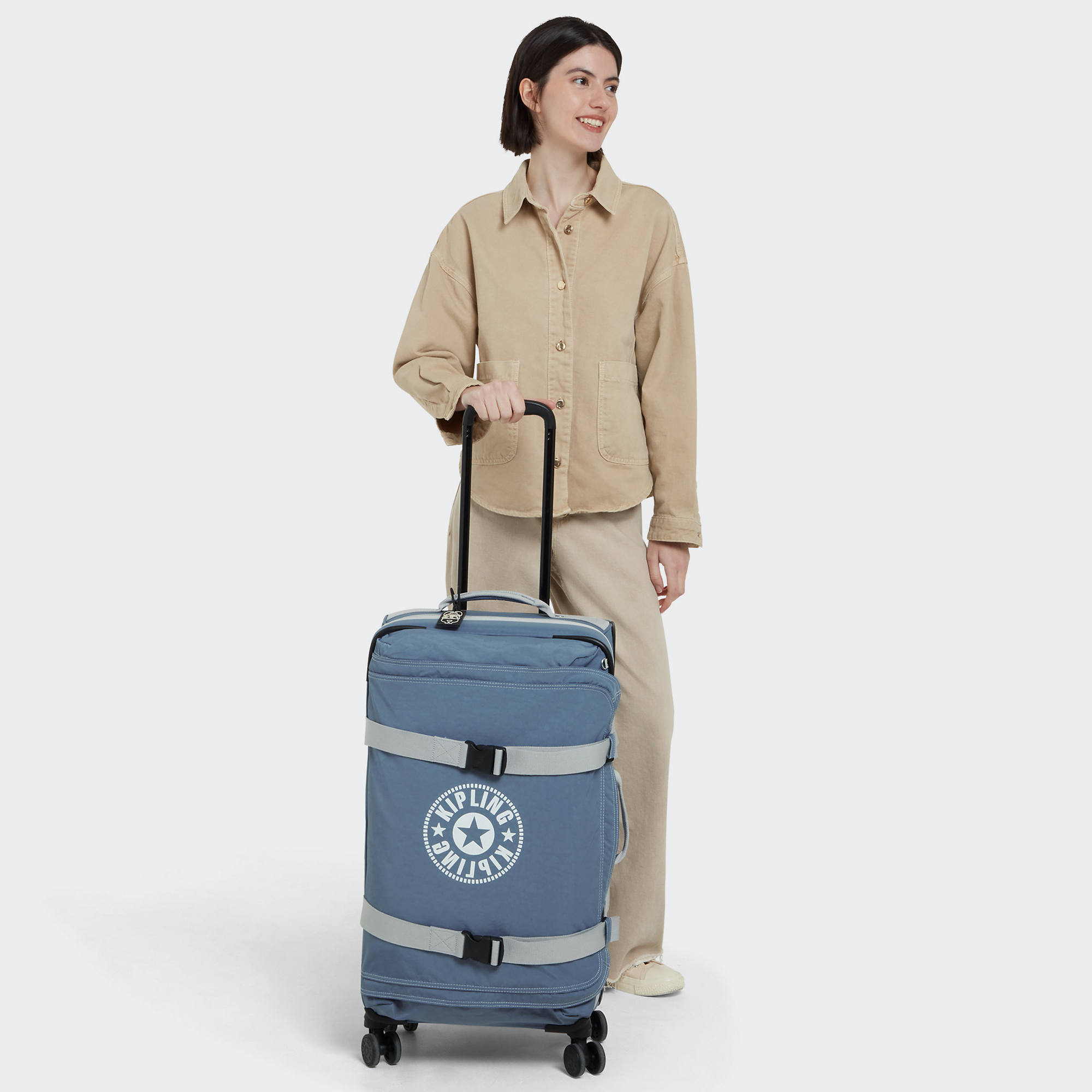 Ongeëvenaard Tegenwerken Aardewerk Kipling Spontaneous Medium Rolling Luggage | eBay