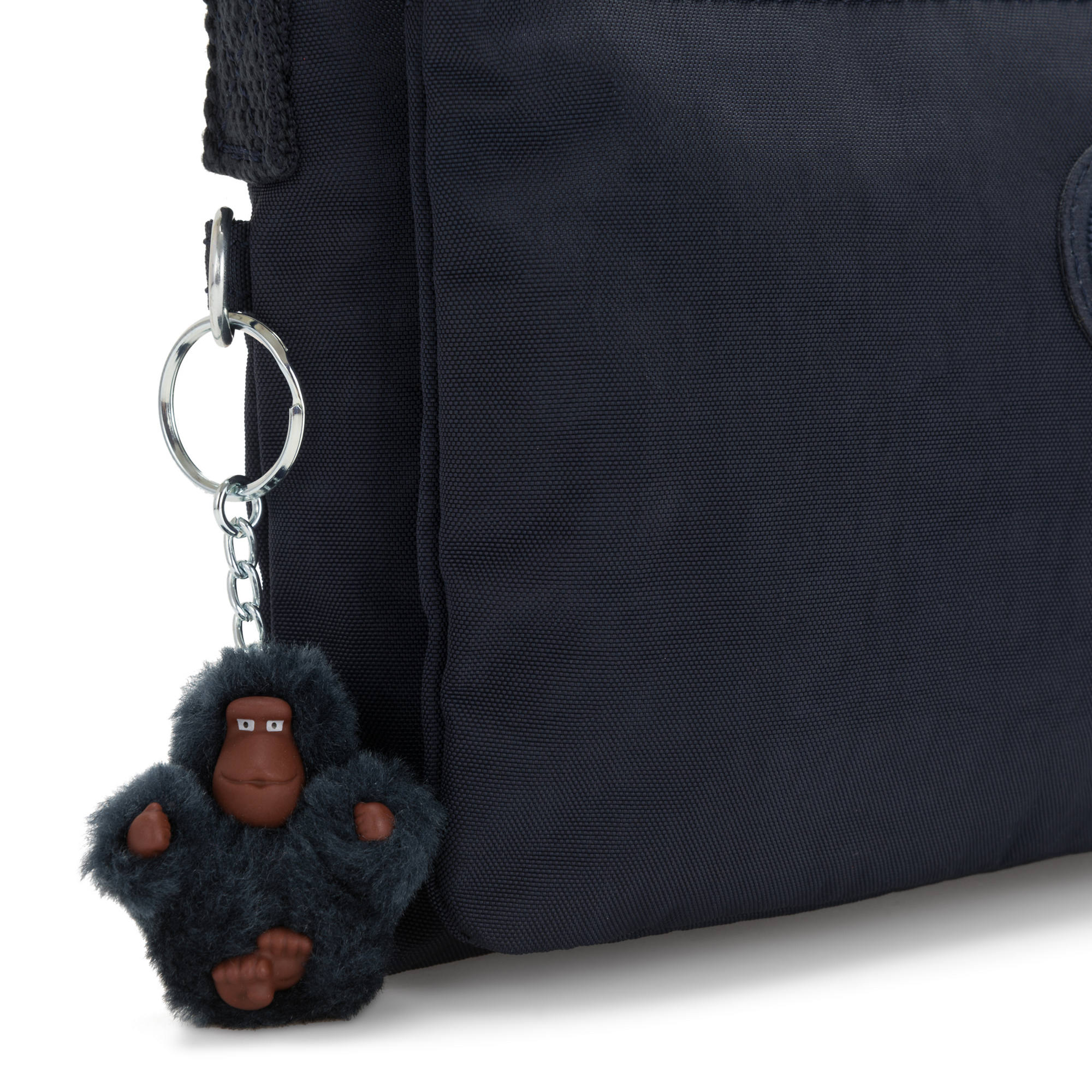 Kipling Bailey Nylon Crossbody Messenger Bag Bold Purple Monkey ...