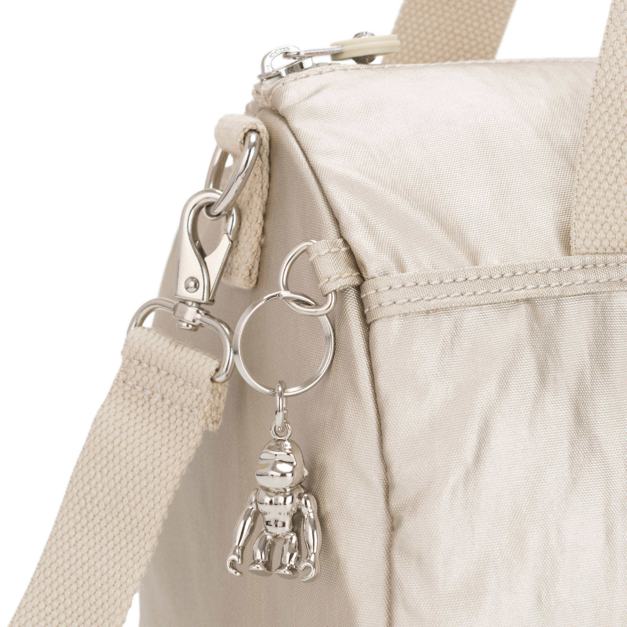 Kipling Vitoria Metallic Shoulder Bag Cloud Metal 882256422436 | eBay