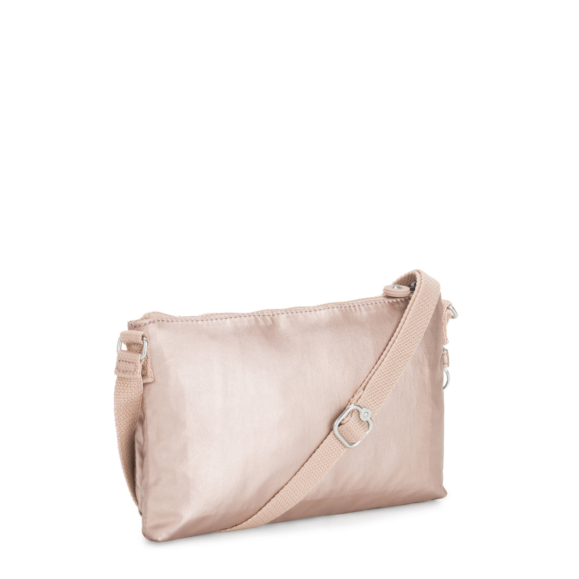 Kipling Mikaela Travel Shoulder Crossbody Bag Quartz Metallic Ac7863 ...