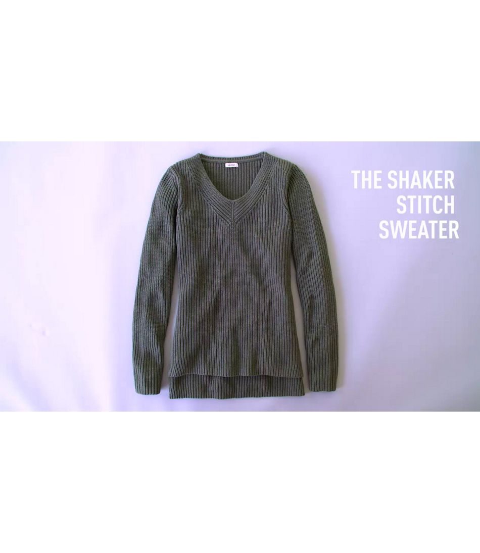 Video: Shaker Stitch Sweater