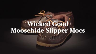 moosehide slippers