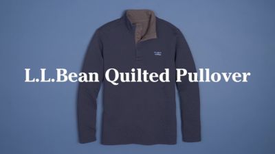 ll bean mens quilted pullover
