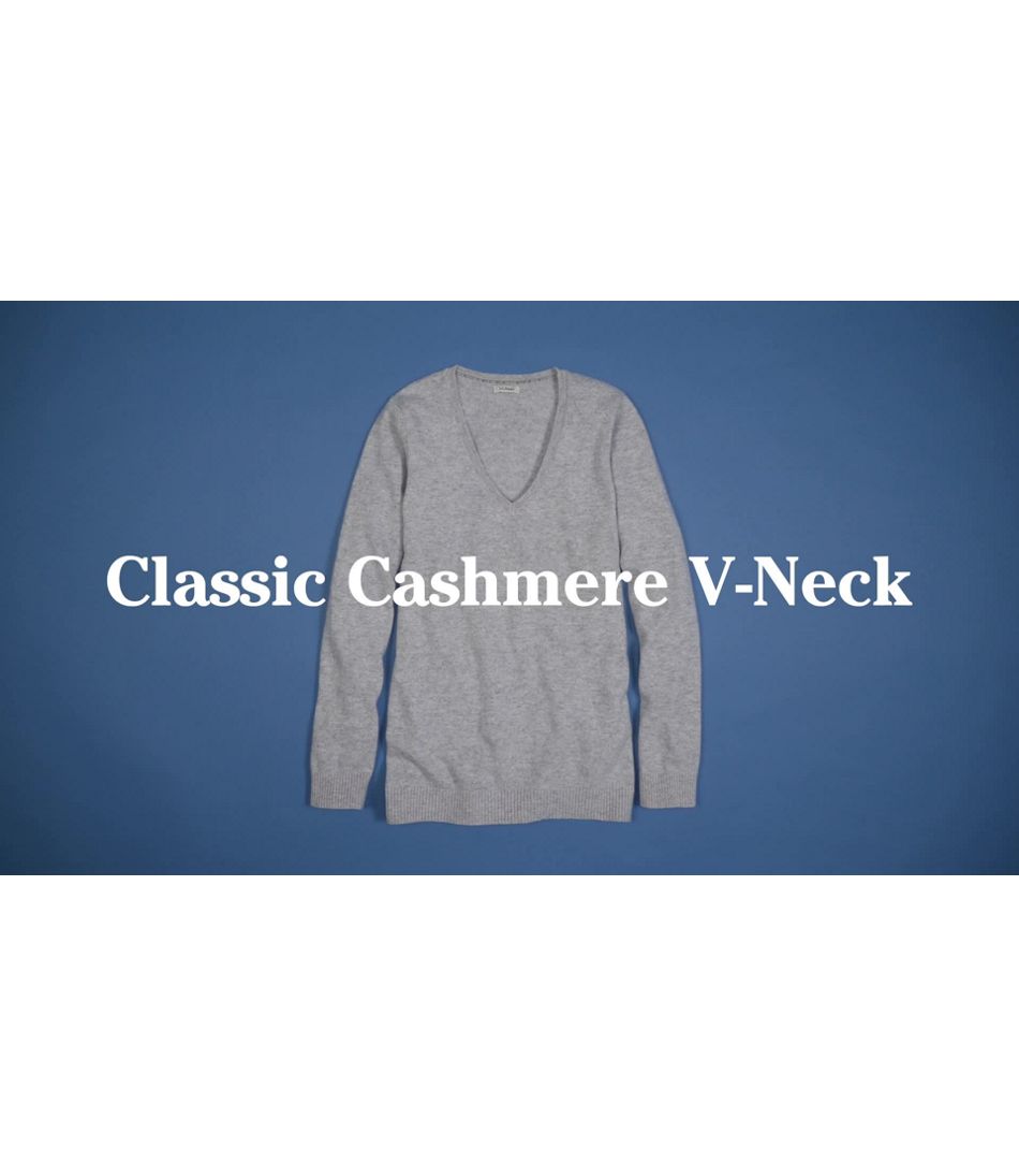 Video: Classic Cashmere Swtrs Vneck Ws