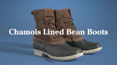 ll bean boots chamois lined