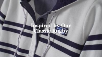 ll bean soft cotton rugby hoodie