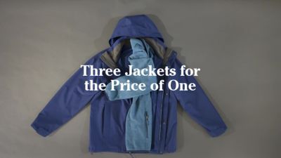 ll bean sweater fleece 3 in 1