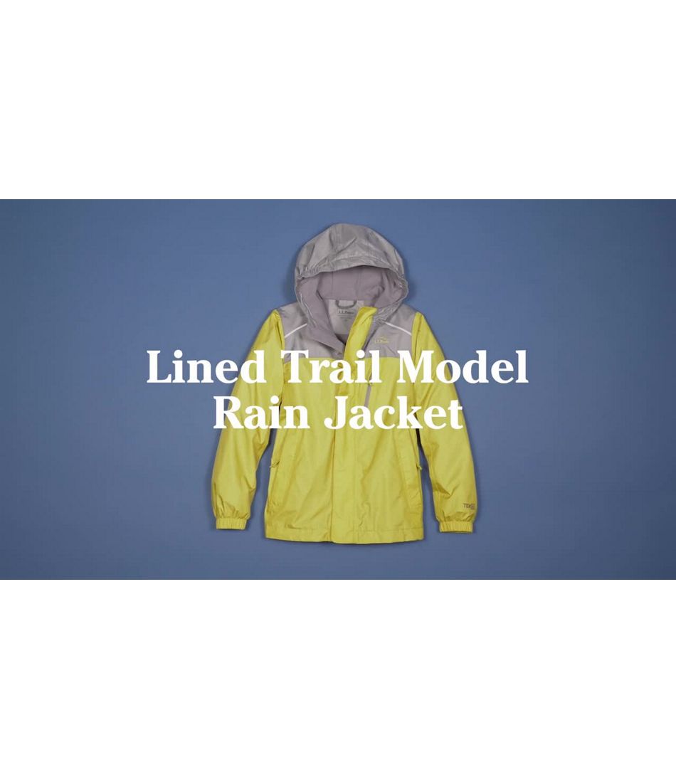 Video: Trail Model Rain Jacket Lined Color Block Kids