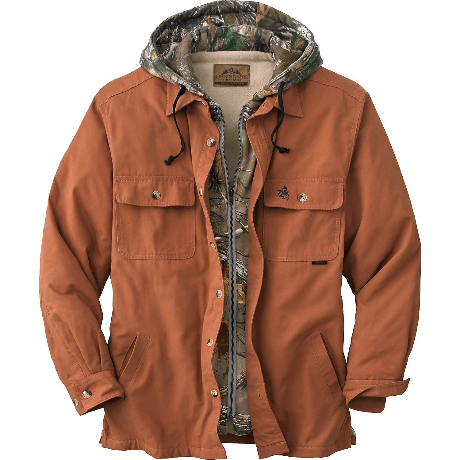 Legendary Whitetails Men's Voyager Hooded Shirt Jacket | eBay