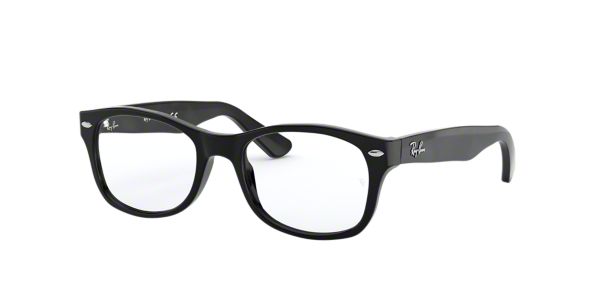 RY1528: Shop Ray-Ban Jr Black Square Eyeglasses at LensCrafters