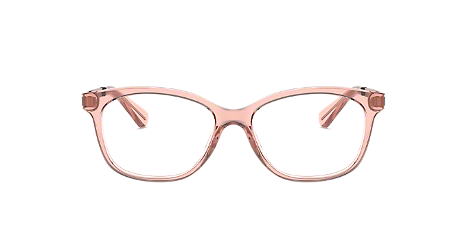 MK4035 AMBROSINE: Shop Michael Kors Clear/White Rectangle Eyeglasses at ...