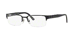 VE1184: Shop Versace Black Rectangle Eyeglasses at LensCrafters