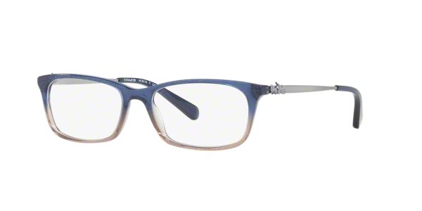 HC6110: Shop Coach Blue Rectangle Eyeglasses at LensCrafters