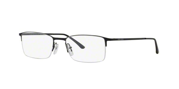 AR5010: Shop Giorgio Armani Black Rectangle Eyeglasses at LensCrafters