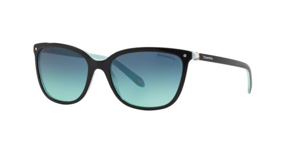 TF4105HB 55: Shop Tiffany Black Square Sunglasses at LensCrafters
