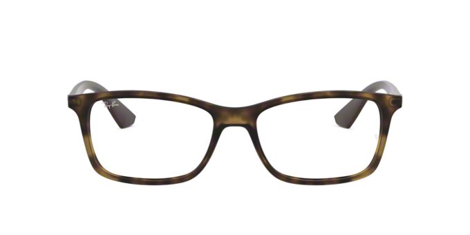 RX7047: Shop Ray-Ban Tortoise Rectangle Eyeglasses at LensCrafters