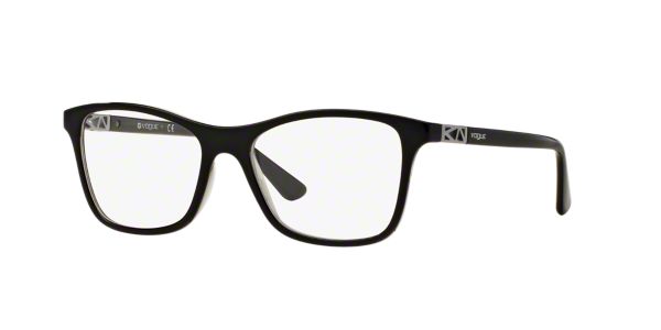 VO5028: Shop Vogue Black Square Eyeglasses at LensCrafters