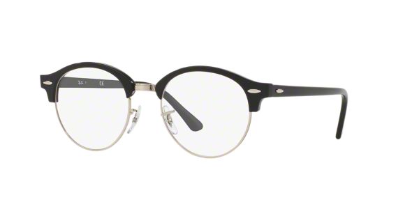 RX4246V CLUBROUND: Shop Ray-Ban Black Panthos Eyeglasses at LensCrafters