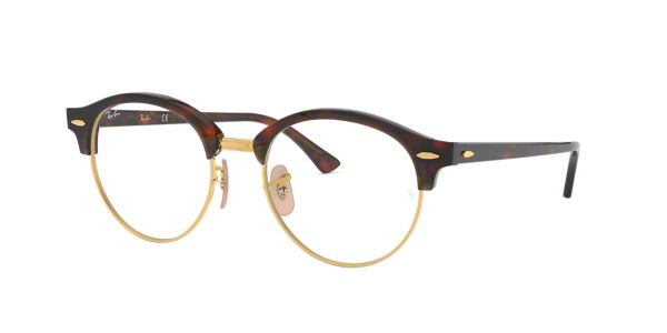 RX4246V: Shop Ray-Ban Tortoise Round Eyeglasses at LensCrafters