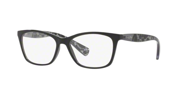 RA7071: Shop Ralph Black Cat Eye Eyeglasses at LensCrafters