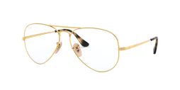 RX6489: Shop Ray-Ban Gold Pilot Eyeglasses at LensCrafters