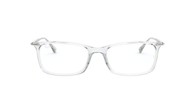 RX7031: Shop Ray-Ban Clear/White Rectangle Eyeglasses at LensCrafters