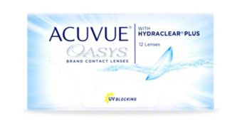 ACUVUE OASYS® with HYDRACLEAR® PLUS Technology, 12 pack $80.99
