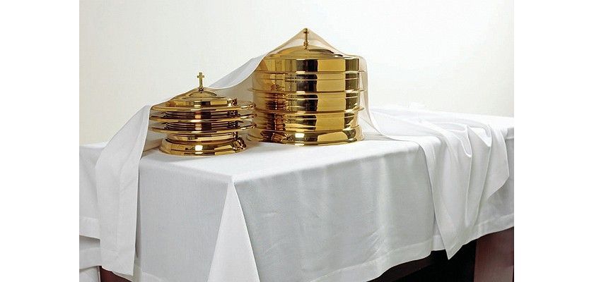 Communion Element Cover - White Linen | Lifeway
