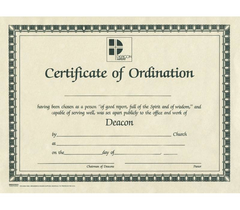 certificate-of-ordination-for-deacon-beige-parchment-and-green-print-package-of-6-lifeway