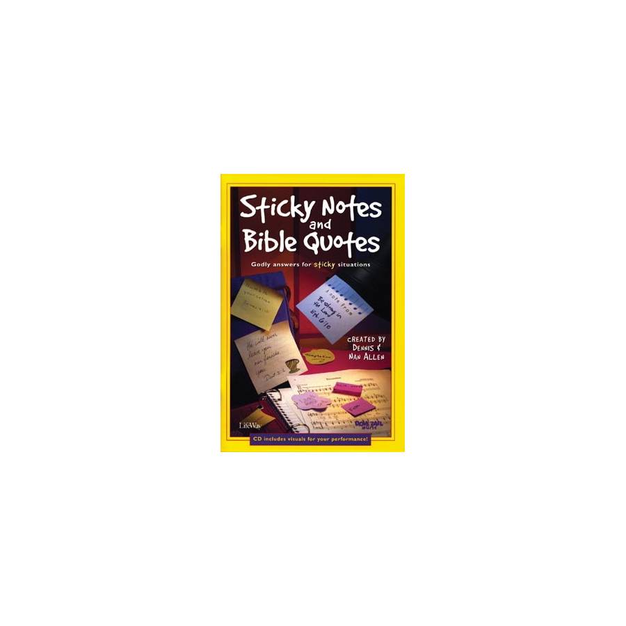 Sticky Notes and Bible Quotes – Accompaniment CD