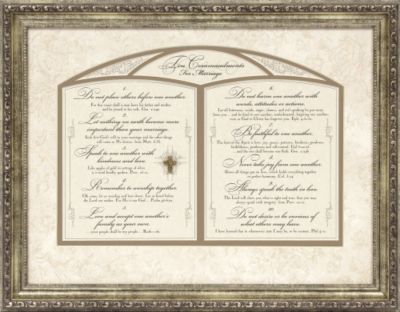 Ten Commandments for Marriage Framed Art | LifeWay Christian Home Decor