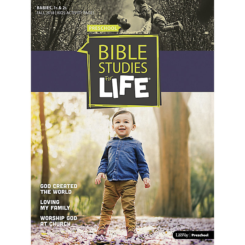 Bible Studies for Life Babies 1s & 2s Kids Activity Pages Fall 2018