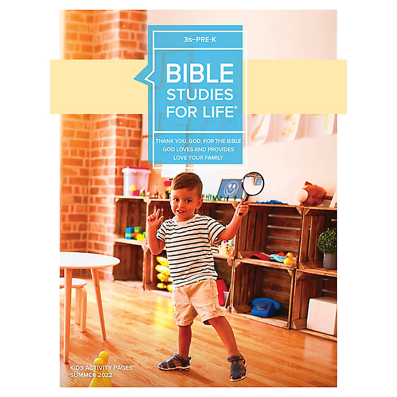 Bible Studies For Life: 3s–Pre-K Activity Pages Summer 2022