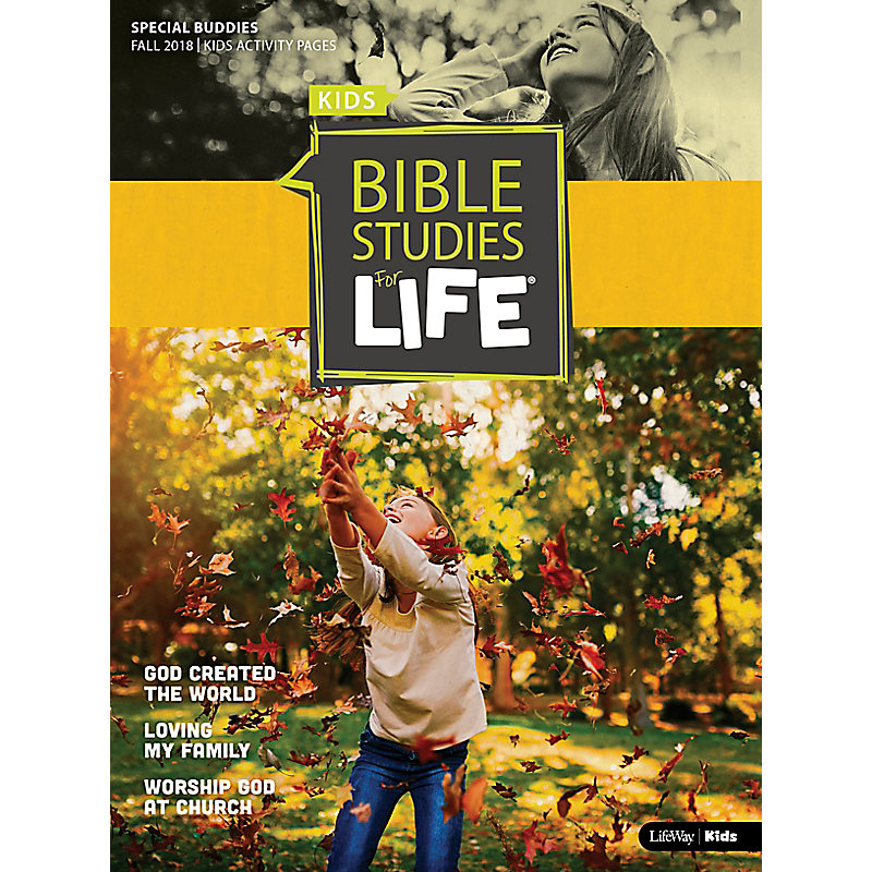 Bible Studies for Life Kids Special Buddies Kids Activity Pages Fall 2018