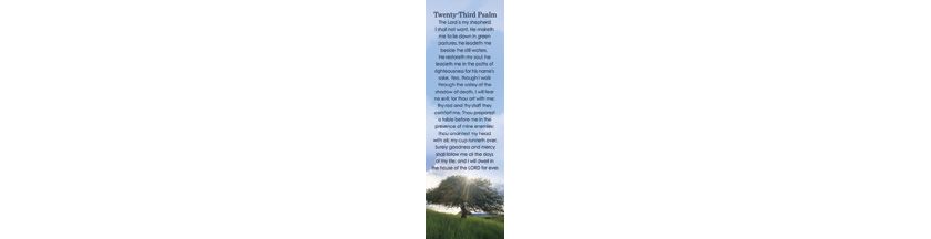 Inspirational Bookmark: 23rd Psalm (Pkg of 25) | Lifeway