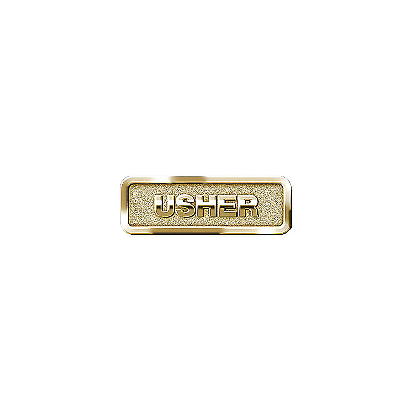 Brass Usher Badge