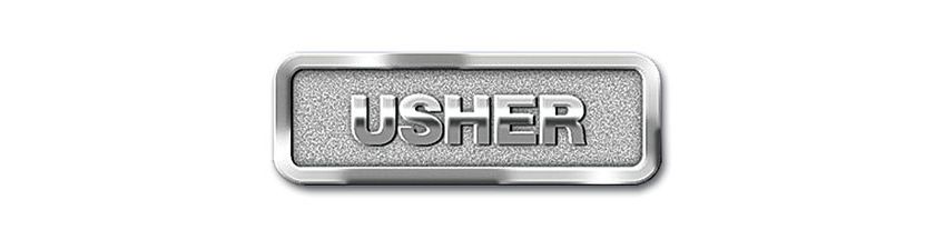 Usher Badge Silver Finish | Lifeway