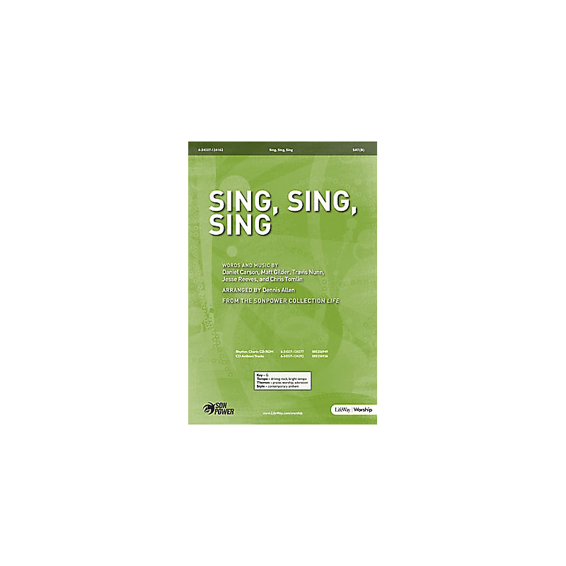Sing, Sing, Sing - Anthem Accompaniment CD