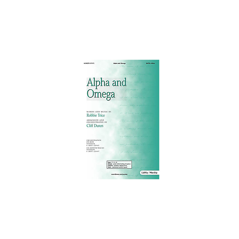 Alpha and Omega - Anthem Accompaniment CD