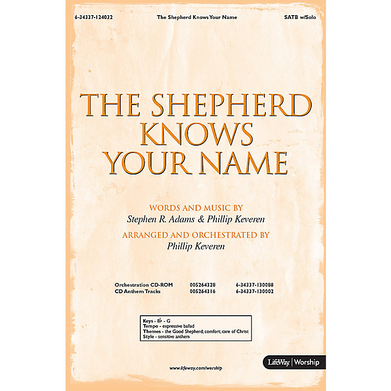 The Shepherd Knows Your Name - Anthem Accompaniment CD