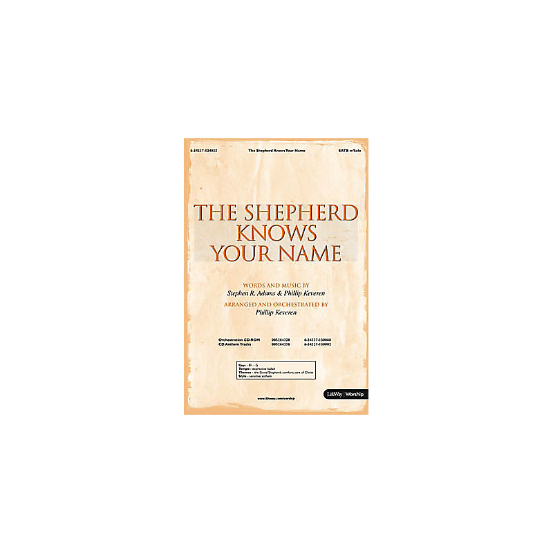 The Shepherd Knows Your Name - Orchestration CD-ROM (PDF)