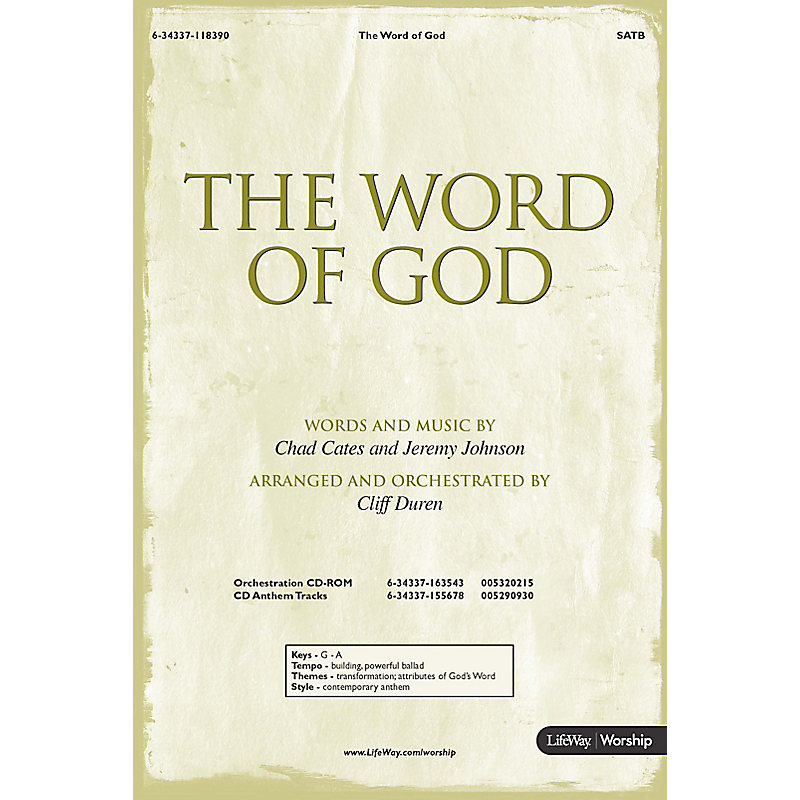 The Word of God - Anthem Accompaniment CD