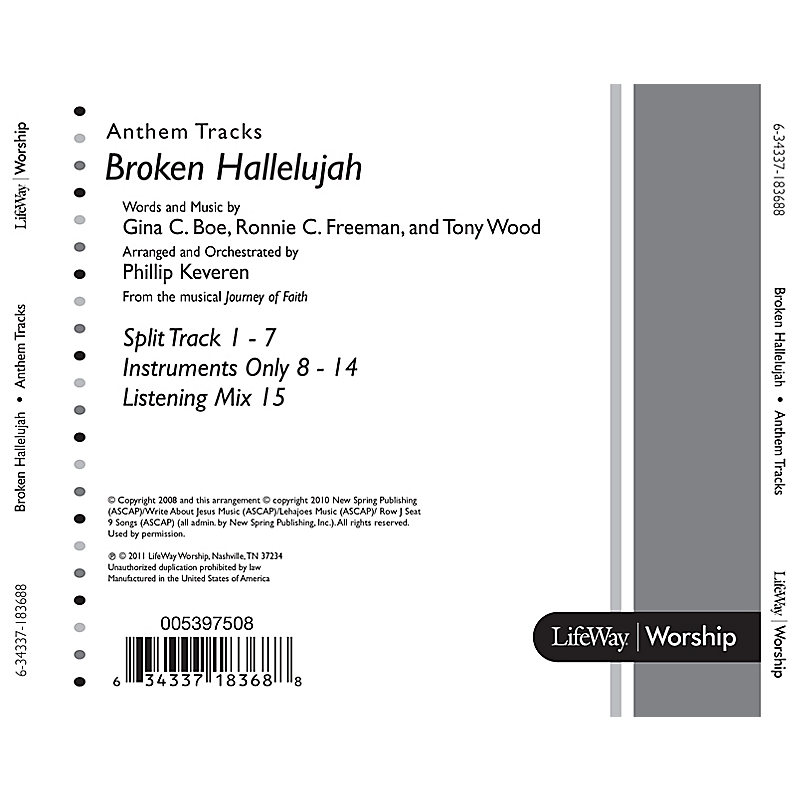 Broken Hallelujah - DVD Anthem Tracks
