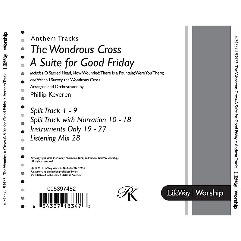 The Wondrous Cross (A Suite for Good Friday) - Anthem Accompaniment CD