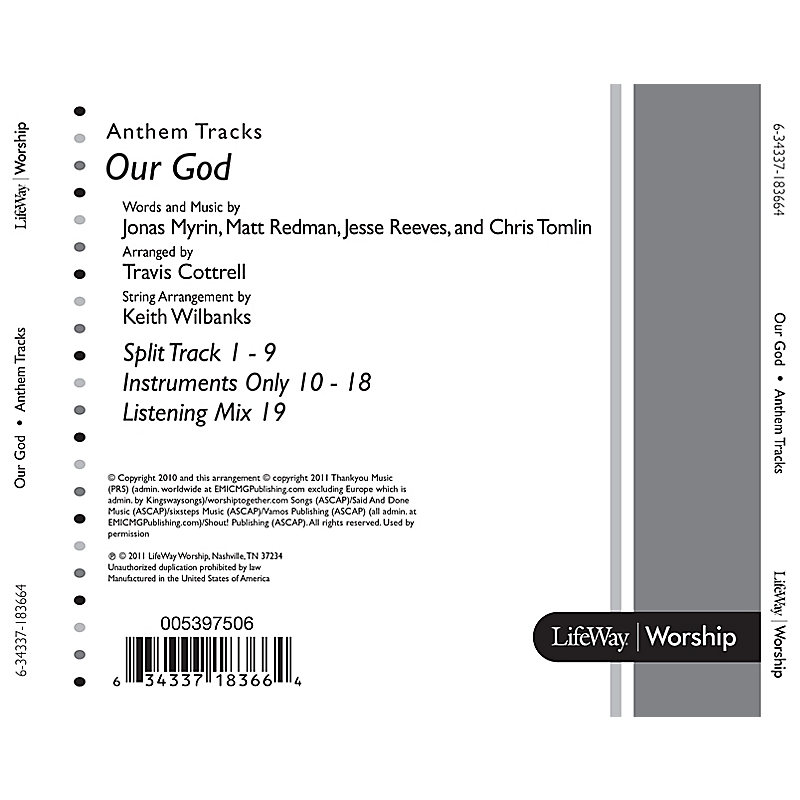 Our God - Anthem Accompaniment CD