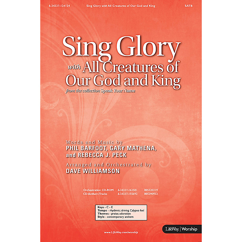 Sing Glory with All Creatures of Our God and King - Downloadable Anthem (Min. 10)