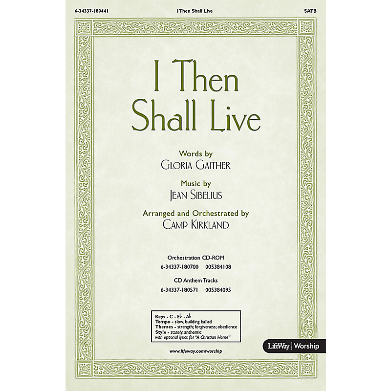 I Then Shall Live - Downloadable Orchestration